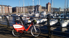 Bike in marina